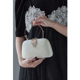 アイボリー | niana ニアナ リーフプレートハンドバッグ | Fashion Letter