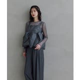 niana ニアナ レースペプラムビスチェオーバーレイセットアップドレス | Fashion Letter | 詳細画像3 