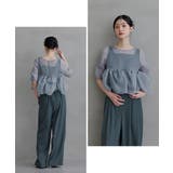 niana ニアナ オーガンザペプラムトップスセットアップドレス | Fashion Letter | 詳細画像14 