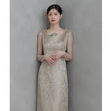 niana ニアナ ショルダーフリルジャガードドレス | Fashion Letter | 詳細画像9 