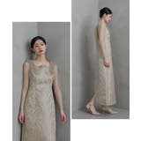 niana ニアナ ショルダーフリルジャガードドレス | Fashion Letter | 詳細画像10 