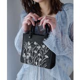 niana ニアナ ボタニカル刺繍ラメハンドバッグ | Fashion Letter | 詳細画像4 