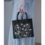niana ニアナ ボタニカル刺繍ラメハンドバッグ | Fashion Letter | 詳細画像5 