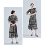 niana ニアナ フラワーレースパイピングフレアドレス | Fashion Letter | 詳細画像4 