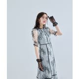 niana ニアナ フラワーレースパイピングフレアドレス | Fashion Letter | 詳細画像7 