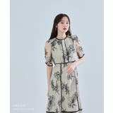 niana ニアナ フラワーレースパイピングフレアドレス | Fashion Letter | 詳細画像10 