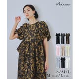 niana ニアナ バブルスリーブジャガードドレス | Fashion Letter | 詳細画像1 