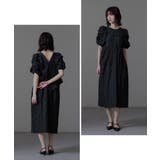 niana ニアナ バブルスリーブジャガードドレス | Fashion Letter | 詳細画像5 