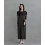 niana ニアナ シアーギャザーカラムドレス | Fashion Letter | 詳細画像8 