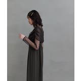 niana ニアナ シアーギャザーカラムドレス | Fashion Letter | 詳細画像11 