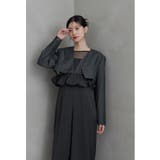 チャコール | niana ニアナ スラッシュポケットクロップドジャケット | Fashion Letter