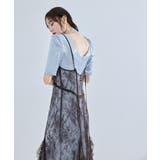 niana ニアナ スパークルレースサテンドレス | Fashion Letter | 詳細画像9 