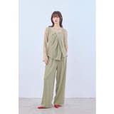 イエロー | niana ニアナ オブリーククロストップスセットアップドレス | Fashion Letter