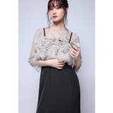 ブラック×ベージュ | niana ニアナ ノアールグリッタードレス | Fashion Letter