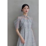 ライトブルー | niana ニアナ タックスリーブボレロセットドレス | Fashion Letter
