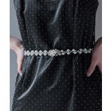 niana ニアナ ひし形パールビジューゴムベルト | Fashion Letter | 詳細画像5