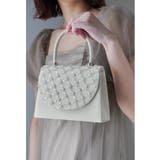 アイボリー | niana ニアナ 格子柄フラップハンドバッグ | Fashion Letter