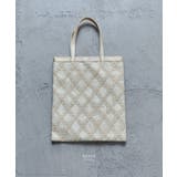 niana ニアナ 格子柄レースサテントートバッグ | Fashion Letter | 詳細画像13 