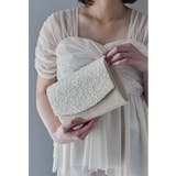 ベージュ | niana ニアナ スパンコールレースクラッチバッグ | Fashion Letter