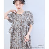 niana ニアナ バブルスリーブジャガードドレス | Fashion Letter | 詳細画像2