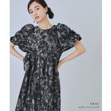 niana ニアナ バブルスリーブジャガードドレス | Fashion Letter | 詳細画像15