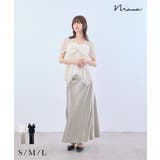 niana ニアナ サテンナロースカートセットアップ | Fashion Letter | 詳細画像1