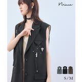 niana ニアナ ビジューボックスシルエットジレ | Fashion Letter | 詳細画像1