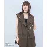 niana ニアナ ビジューボックスシルエットジレ | Fashion Letter | 詳細画像12