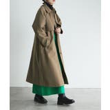 ベージュ | etoll エトル スタンドカラー&ステンカラー2wayロングコート | Fashion Letter