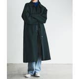 ダークグリーン | etoll エトル スタンドカラー&ステンカラー2wayロングコート | Fashion Letter