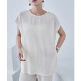 プリーツトップス×パンツ セットアップ Tシャツ | Fashion Letter | 詳細画像3 