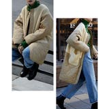 etoll エトル ノーカラーボア切替キルトコート | Fashion Letter | 詳細画像8