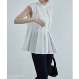 etoll エトル ウエストタックフレンチスリーブブラウス | Fashion Letter | 詳細画像6