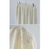 etoll エトル スモッキングジャガードストレートパンツ | Fashion Letter | 詳細画像19 