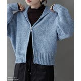 etoll エトル ミックスニットダブルジップカーディガン | Fashion Letter | 詳細画像14