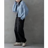 etoll エトル ミックスニットダブルジップカーディガン | Fashion Letter | 詳細画像16