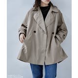etoll エトル トレンチ風Aラインミドルコート | Fashion Letter | 詳細画像9