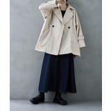 etoll エトル トレンチ風Aラインミドルコート | Fashion Letter | 詳細画像15
