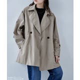 etoll エトル トレンチ風Aラインミドルコート | Fashion Letter | 詳細画像16