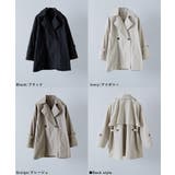 etoll エトル トレンチ風Aラインミドルコート | Fashion Letter | 詳細画像18