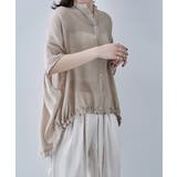 etoll エトル バックギャザードロストヘムブラウス | Fashion Letter | 詳細画像9 