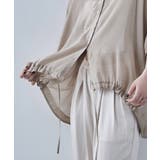 etoll エトル バックギャザードロストヘムブラウス | Fashion Letter | 詳細画像11 