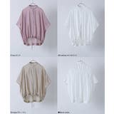 etoll エトル バックギャザードロストヘムブラウス | Fashion Letter | 詳細画像18 