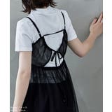 etoll エトル バックリボンチュールキャミソール | Fashion Letter | 詳細画像14