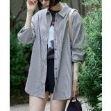 ネイビーストライプ | etoll エトル オーバーシャツラッシュガード | Fashion Letter