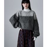 チャコール | etoll エトル 3カラーショートシャギーニット | Fashion Letter