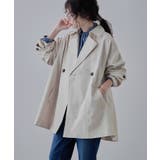 アイボリー | etoll エトル トレンチライクAラインコート | Fashion Letter