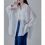 オフホワイト | etoll エトル ドルマンスリーブオーバーシアーシャツ | Fashion Letter