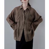 ブラウン | etoll エトル ドルマンスリーブオーバーシアーシャツ | Fashion Letter