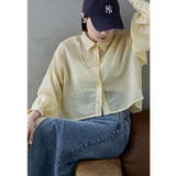 etoll エトル シアーショートストライプシャツ | Fashion Letter | 詳細画像9 